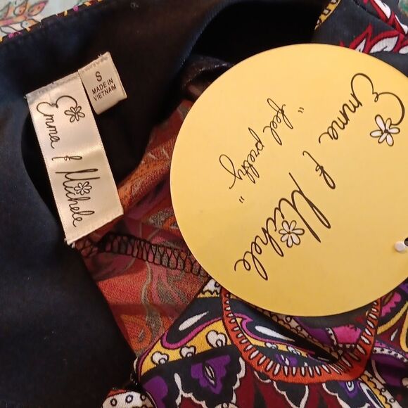 NWT Emma & Michele Shift . Arabesque. Dark Academia. Soft Knit - Picture 9 of 12